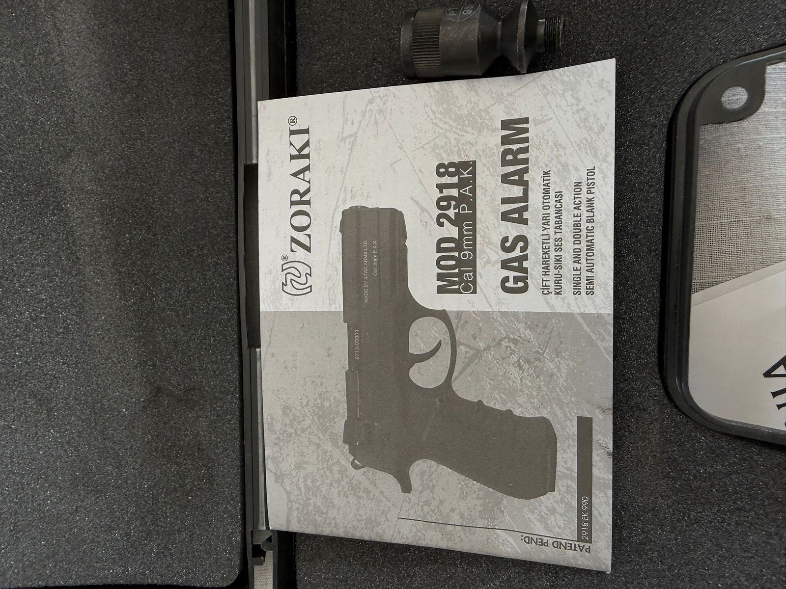 Zoraki Mod 2918 Cal 9mm P.A.K