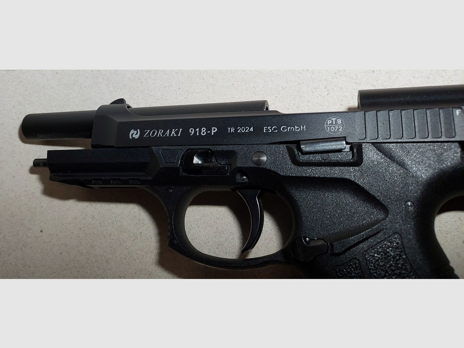 Zoraki 918-P Schreckschusspistool 9 mm P.A.K. 918 PTB 1072 met koffer