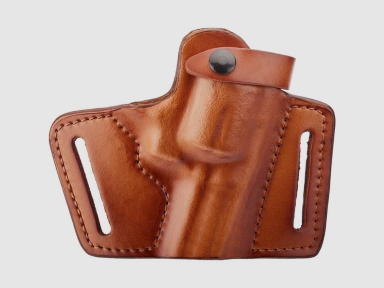 Front Line Holster Pancake Leder Half Size 4" Rev. 38