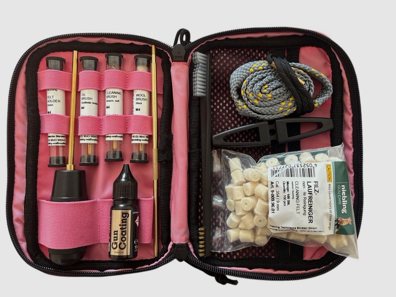 FLUNA TEC Field Care Set 9mm, Reinigungsset für Pistolen Pink, Bild 1 von 4