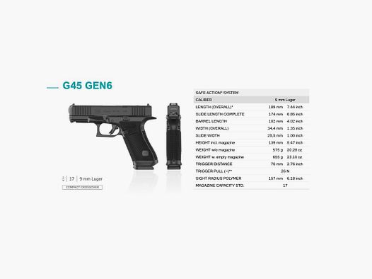 Glock 45 Gen 6 / OR / FS