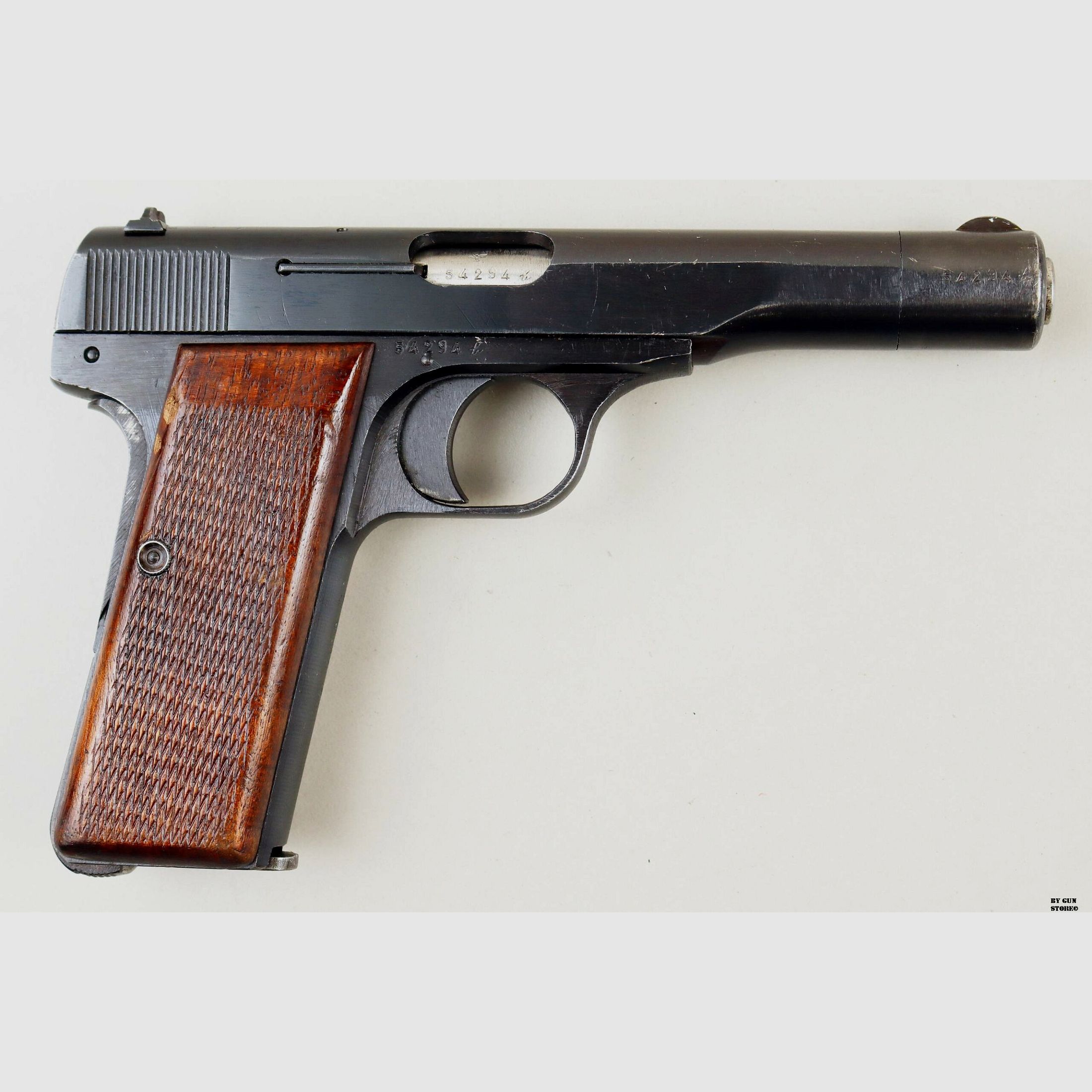 Pistola Fabrique Nationale F.N. mod. 10/22 Politi Norway cal. 7,65 matr. 54294, immagine 3 di 11