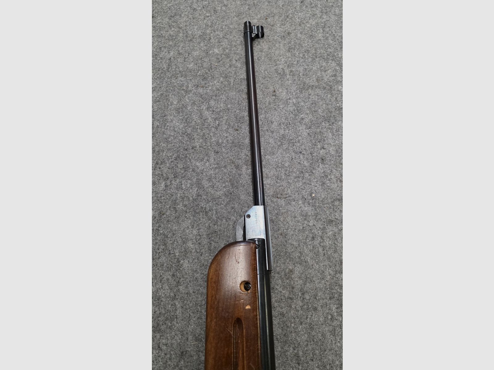 Fucile ad aria compressa molto vecchio Walther Mod. 53 Knicker con diottra senza marchio F degli anni '50/'60 cal. 4,5mm Diabolo, immagine 11 di 11
