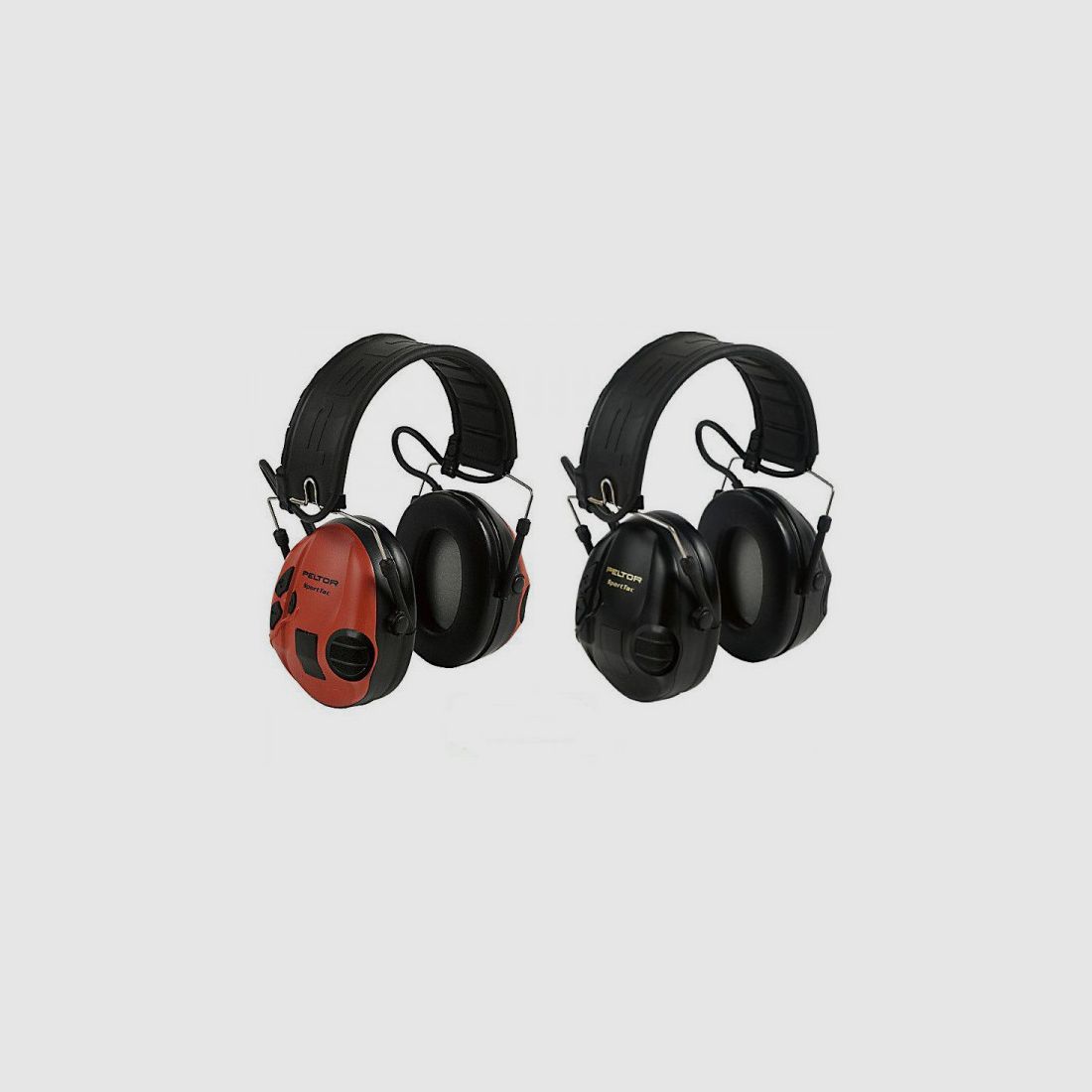 CASQUE ANTI BRUIT PELTOR SPORTTAC ELECTRONIQUE COQUES ROUGE/NOIR, Bild 3 von 4