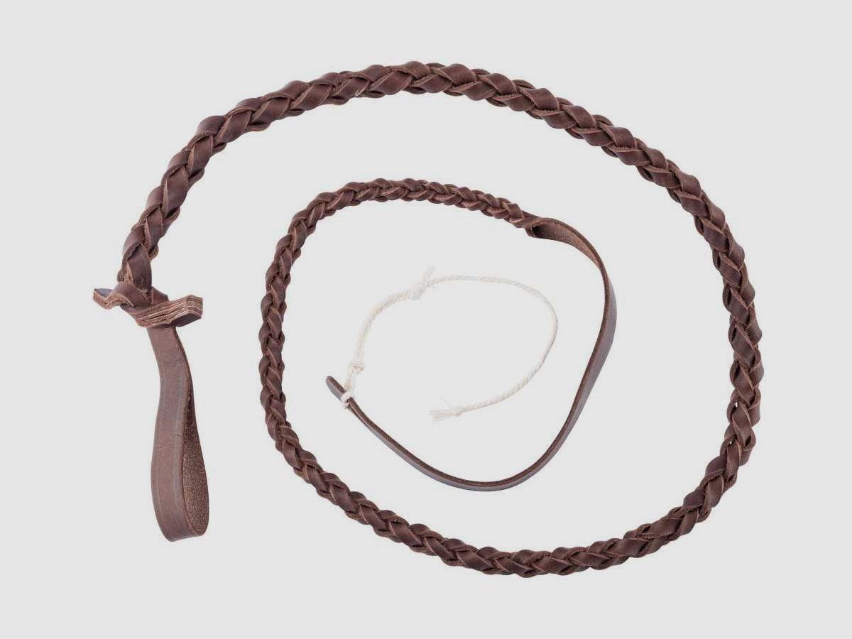 Standard geflochtene Lederflotte für Peitsche - Country - Flotte von 147 cm, Bild 1 von 2