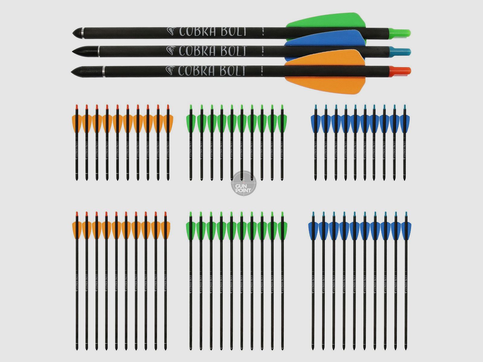 [Vorteilspack] Carbonbolzen | X-BOW FMA Bolzen fr Cobra System, Cobra R9 + R10 & Adder