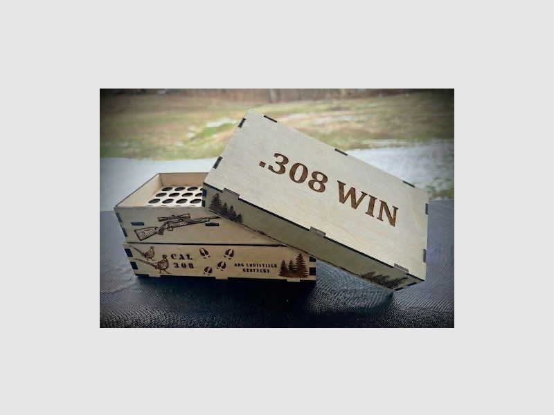 High-quality wooden ammunition box