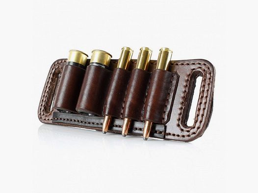 Gürtel Patronenetui - 3 x Kugel/2 x Schrot