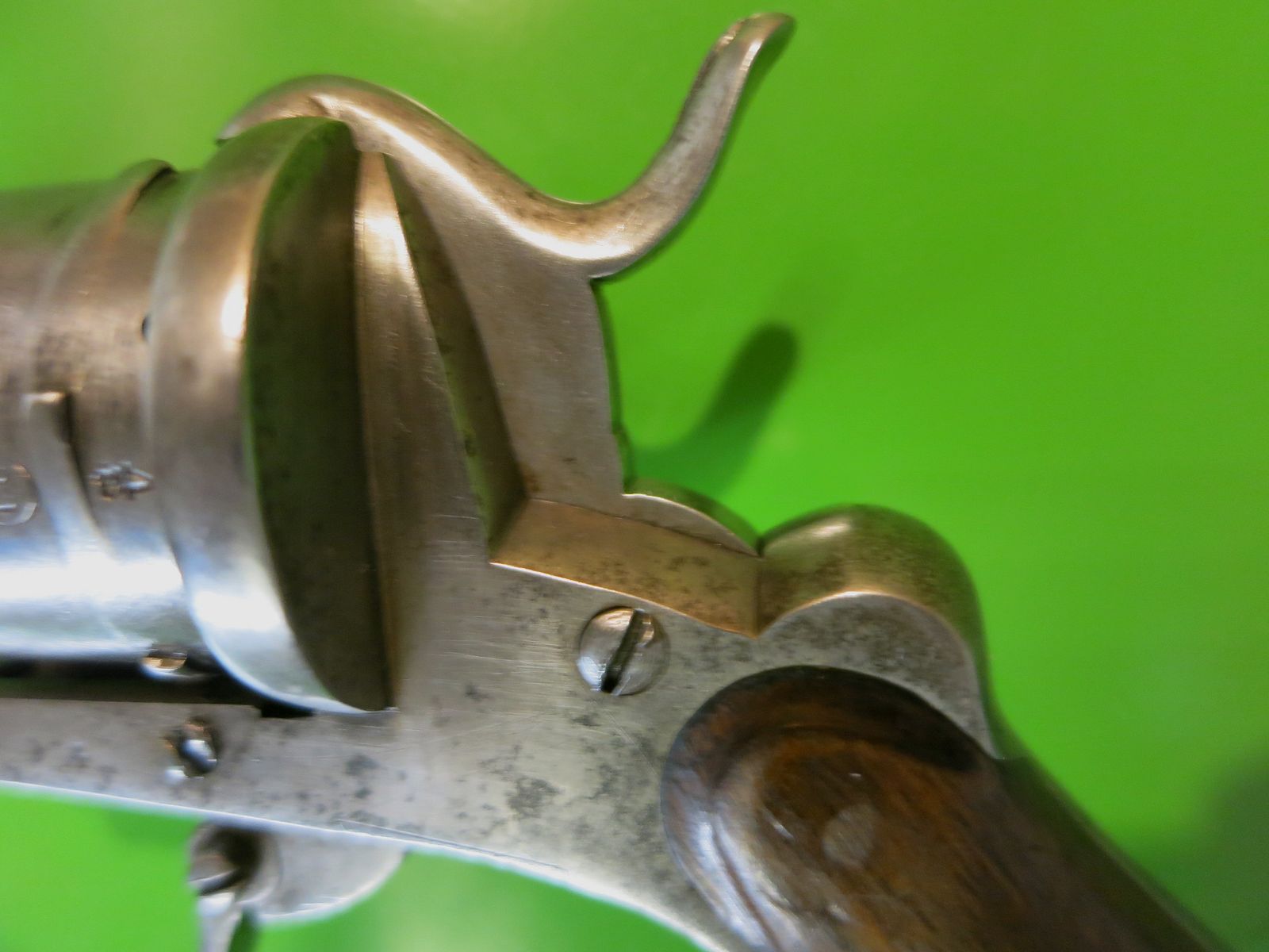 Revolver, Lefaucheux-Stiftfeuerrevolver M1858, Kal. 7 mm, Zivileproduktion     #87-