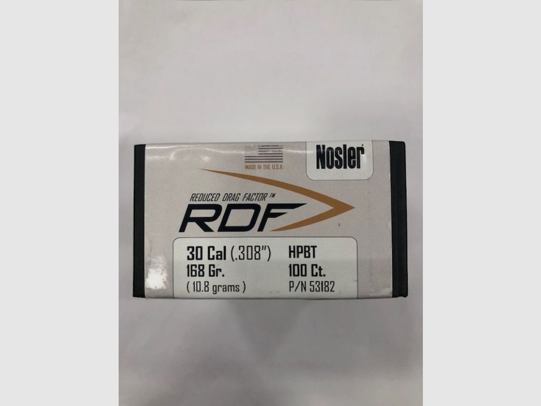 NOSLER RDF POCISK C30 GR 168, zdjęcie 1 z 2