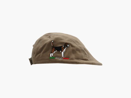 Coppola beige con ricamo Beagle