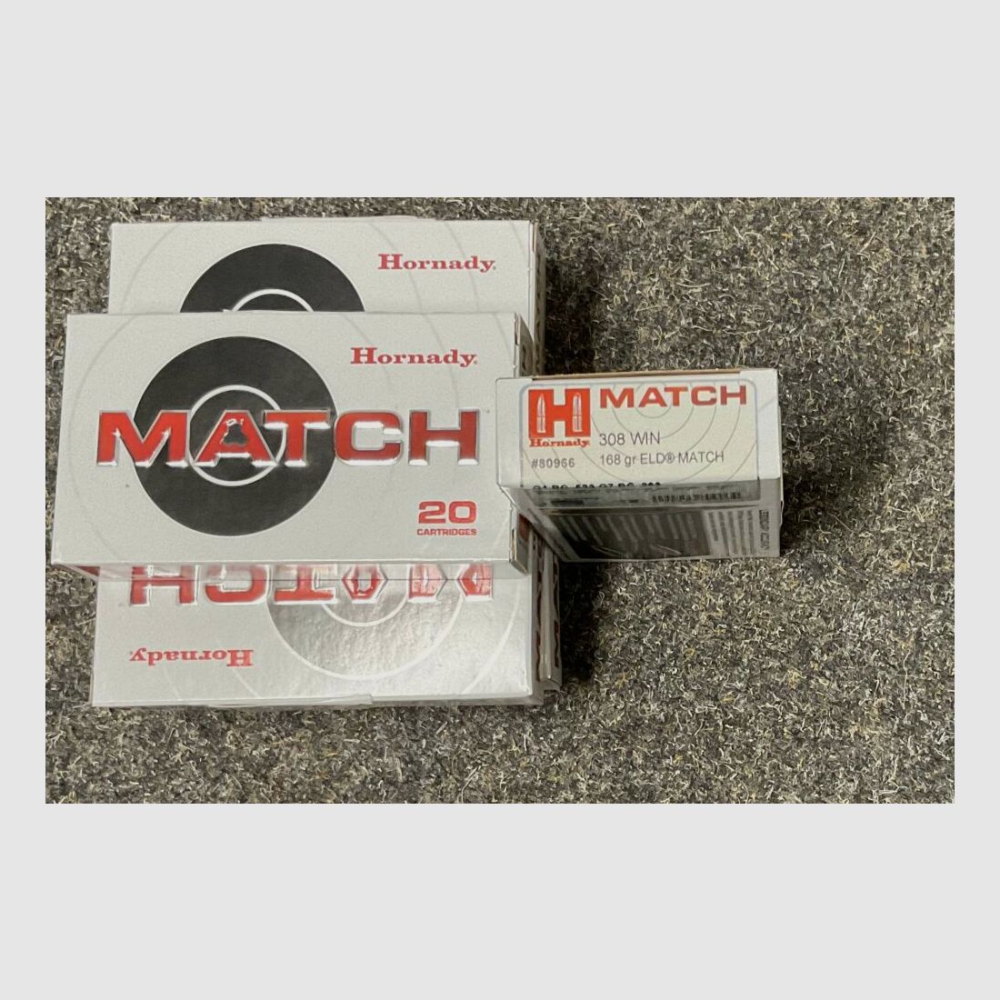 Hornady Match 308 Win 168 grain ELD MATCH