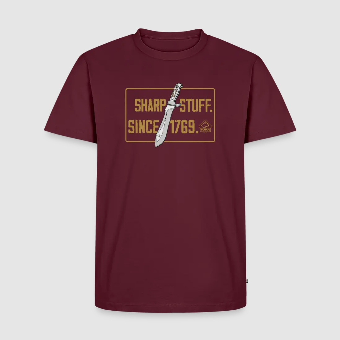 T-shirt Premium pour homme PUMA "Sharp stuff since 1769 Gold"