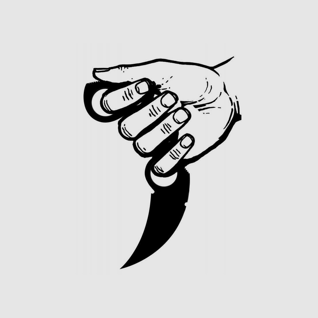 United Cutlery Undercover Karambit Schlagring Messer