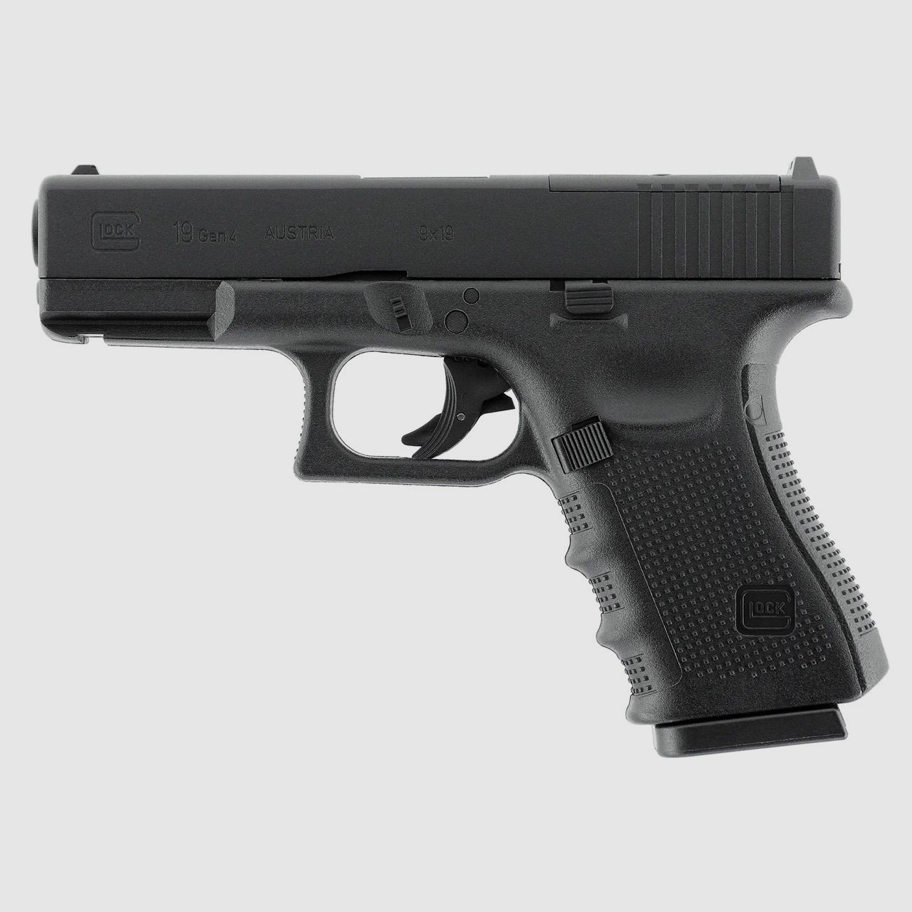 CO2 Pistole Glock 19 Gen4 MOS Metallschlitten Kaliber 4,5 mm BB (P18)