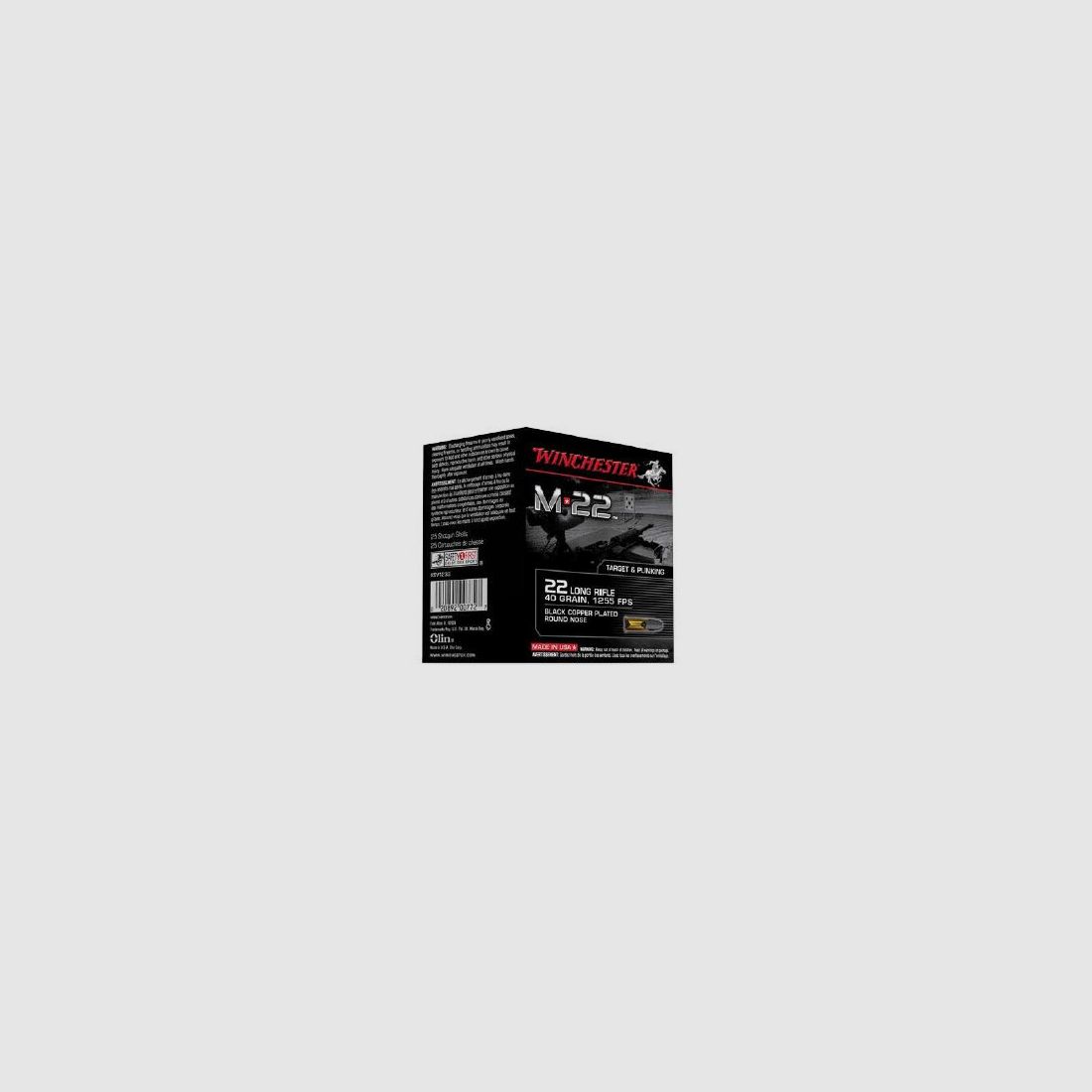 DOOS VAN 400 WINCHESTER 22LR M22 BLACK CPRN 40G PATRONEN, afbeelding 2 van 2