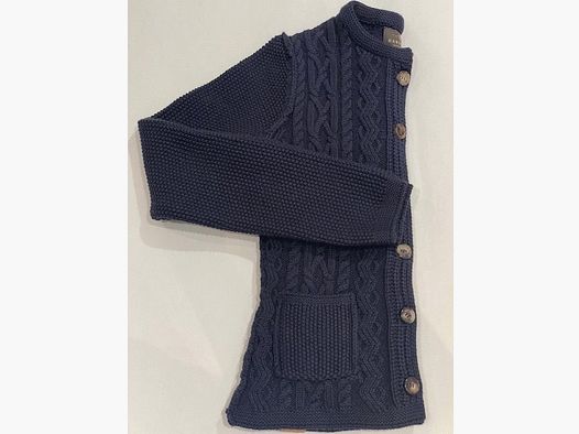 Habsburg Cardigan Donna Mix Cotone-Cashmere in Blu Navy