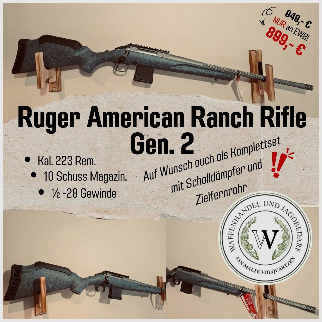 Ruger American Ranch Rifle Gen.2 223Rem.