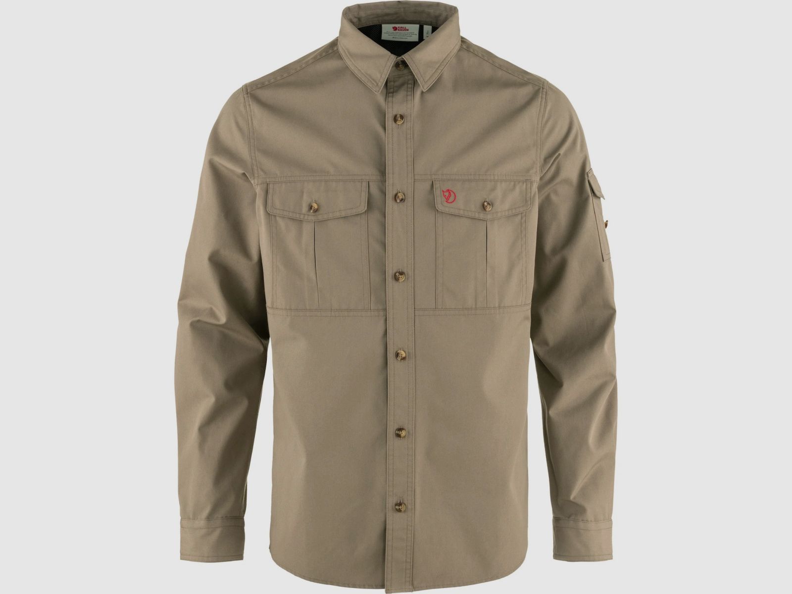 FJÄLLRÄVEN Trekking Shirt LS Suede Brown