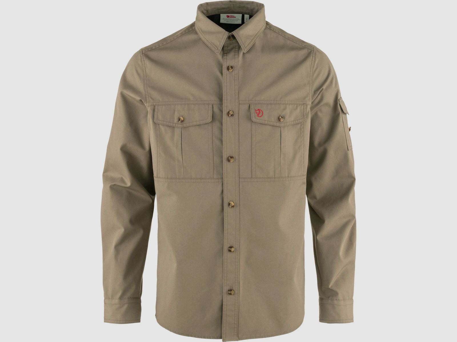 FJÄLLRÄVEN Trekking Shirt LS Suède Bruin