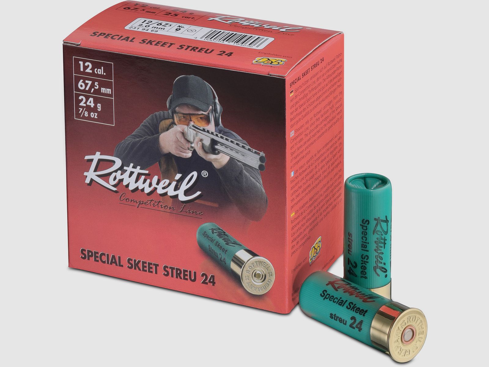 Rottweil Sp.Skeet Streu 24 2,0 12/67,5, 25 Patronen