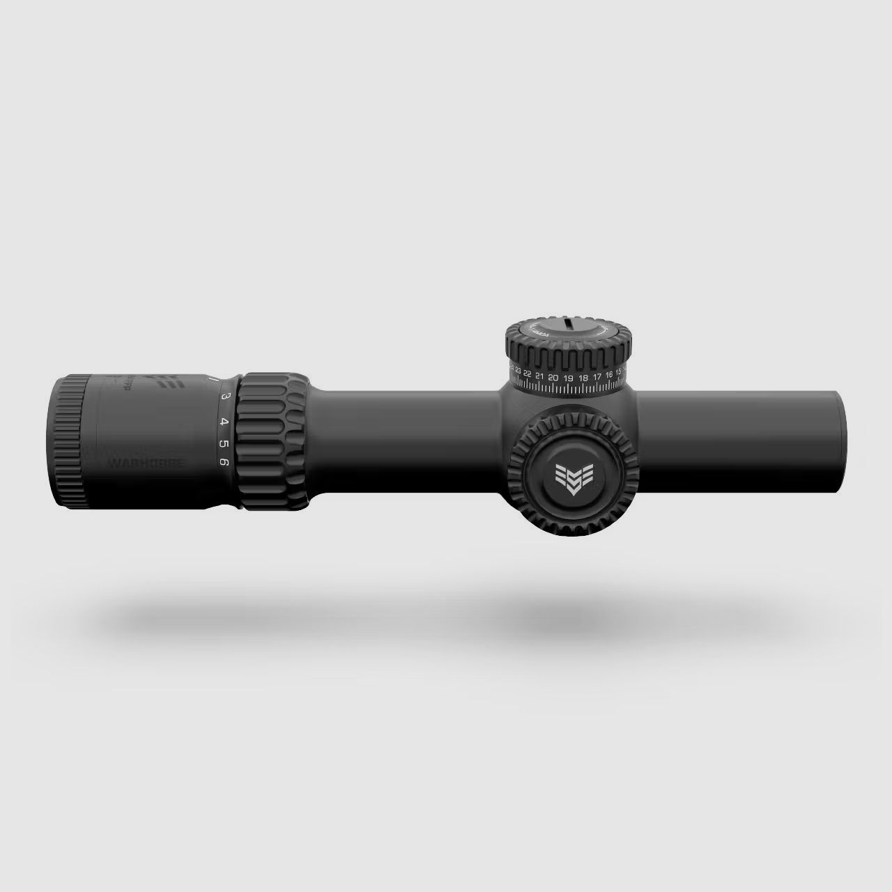 Swampfox Warhorse 1-6x24 FFP LPVO Zielfernrohr - MIL-Absehen, rot beleuchtet, 34 mm