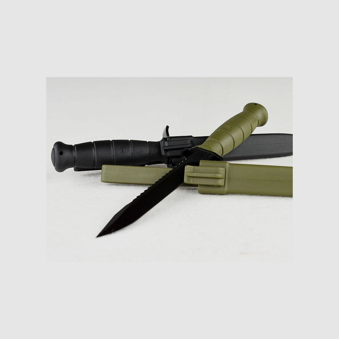 GLOCK Coltello da Campo con Sega, Battle Field Green