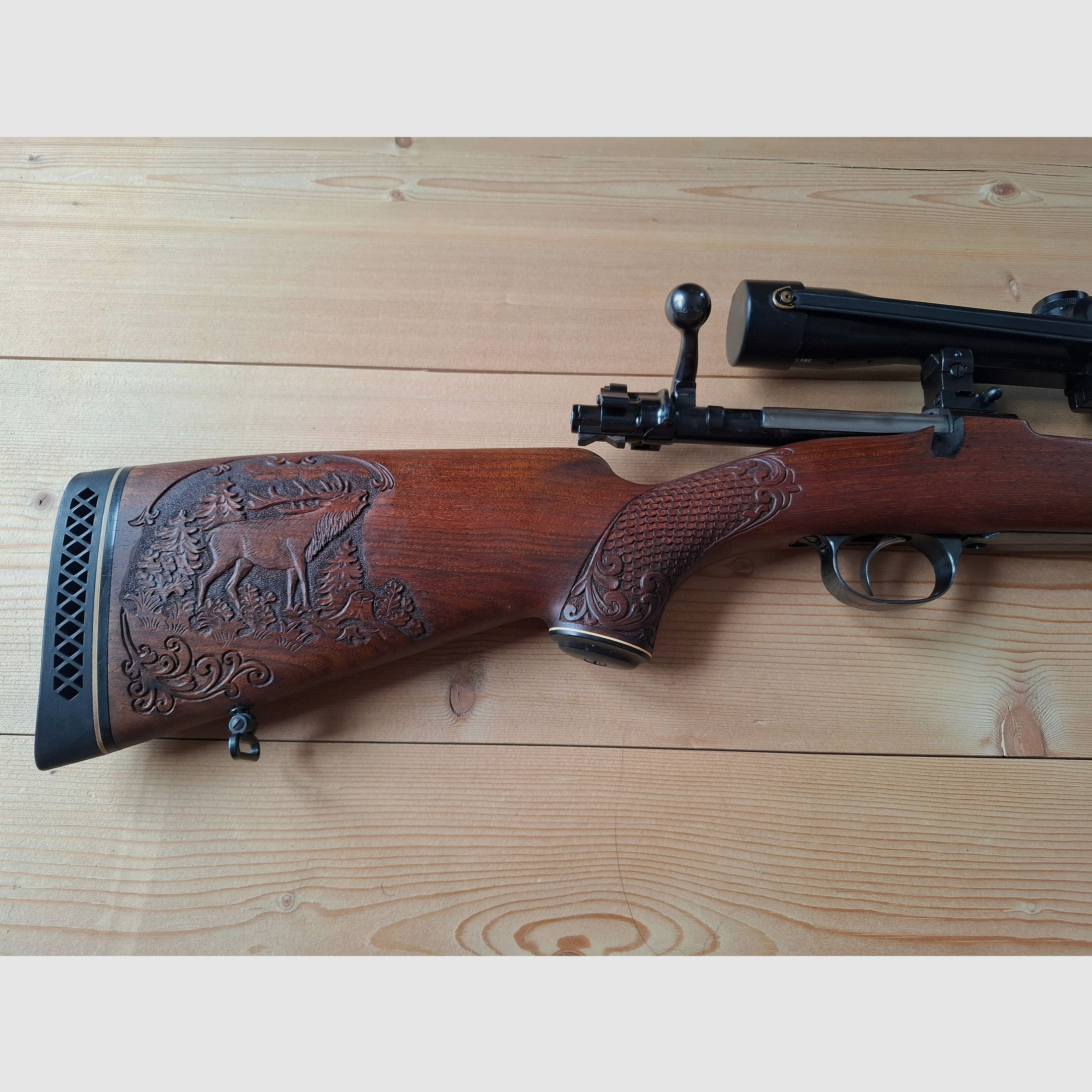 Mauser Mod. 98 Kal. 7mm Rem. Mag. w tym montaż obrotowy i Schmidt & Bender ZF