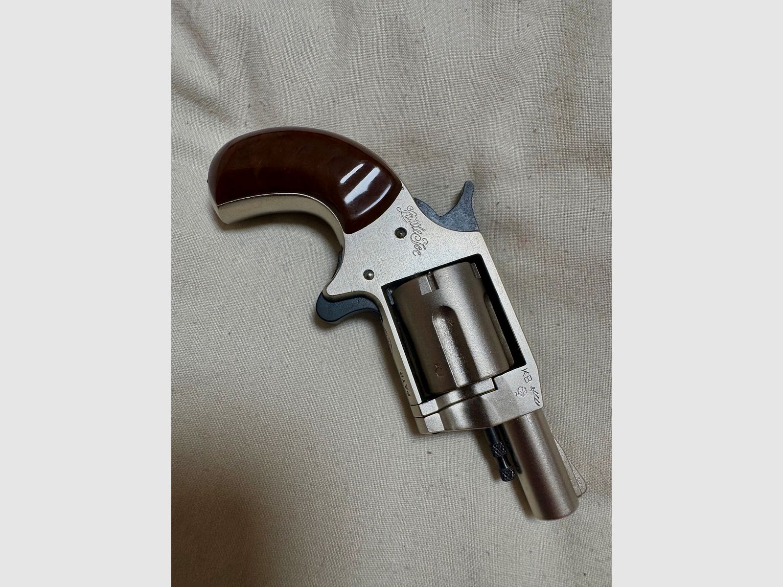 Röhm Little Joe niklowany - PTB 380 - Kaliber .22 long strzał ostrzegawczy