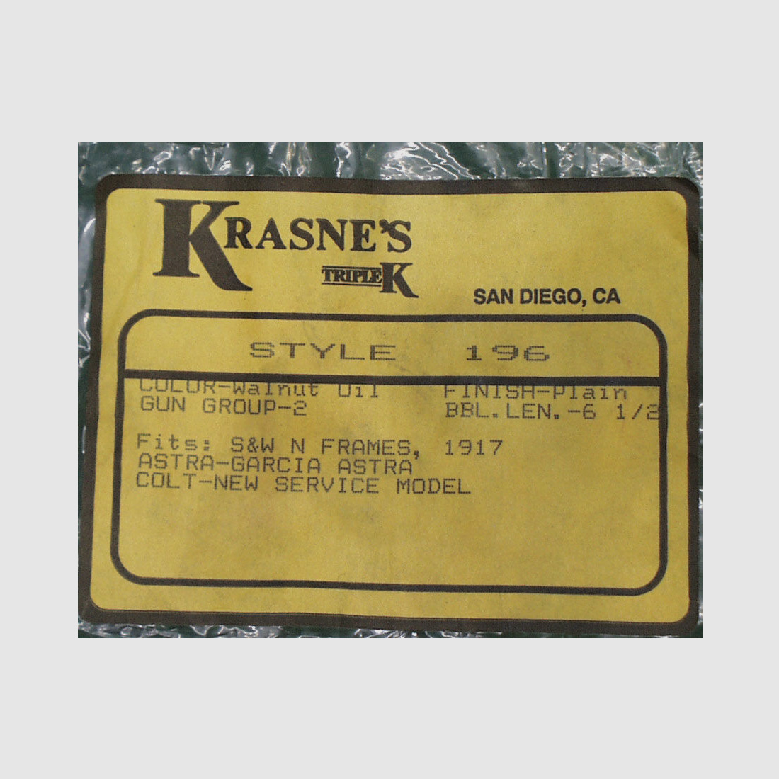 Trible K Holster 196 Carrylite 6 1/2", cuir