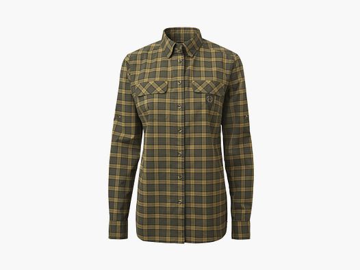 Chevalier Creek Coolmax Camicia da Caccia Donna, 44W, Moss Checked