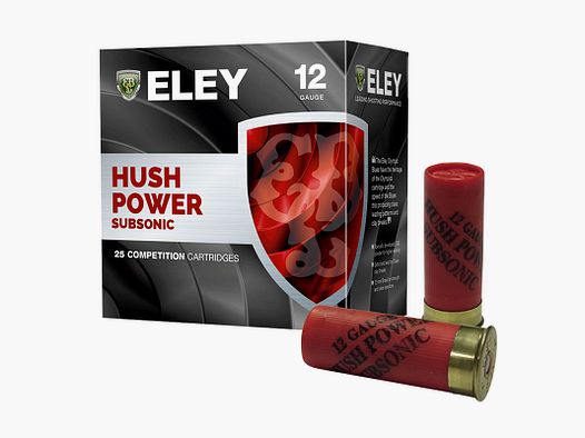Eley Hush Power Subsonic Trap .12/70 28g 25 cartouches