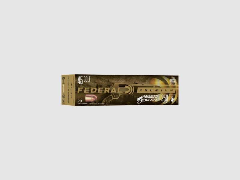 Federal HammerDown .45 Colt 250GR Bonded Hollow Point 20 cartucce