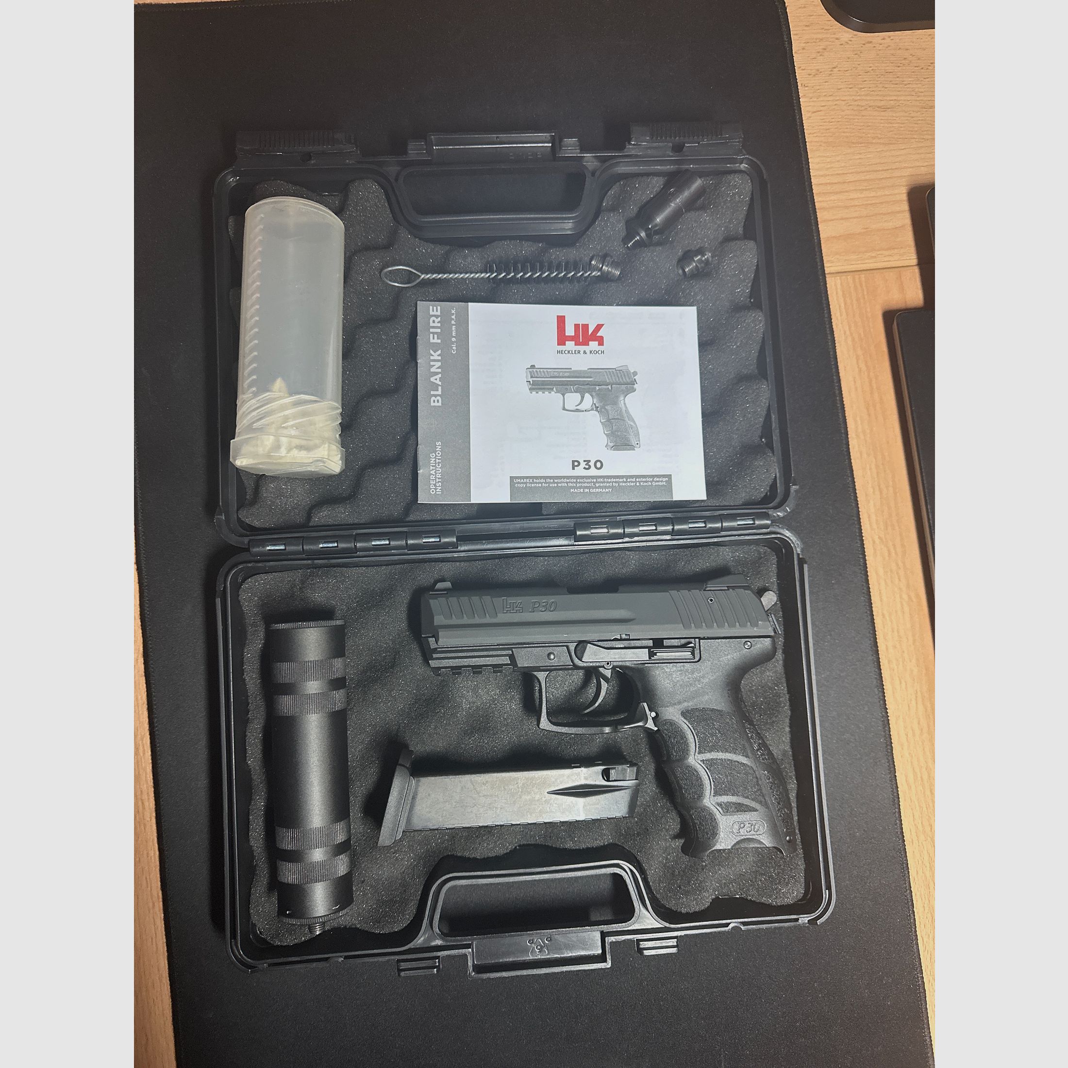 H&K P30 9mm P.A.K. / Zoraki Schalldämpfer