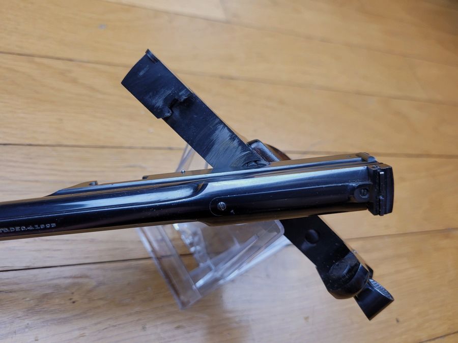 Wunder Art Déco – Smith&Wesson Straight Line – 22LR – 10 Zoll – nur 1.870 Stück hergestellt! – geboren 1925! Zustand hervorragend!, Bild 22 von 24