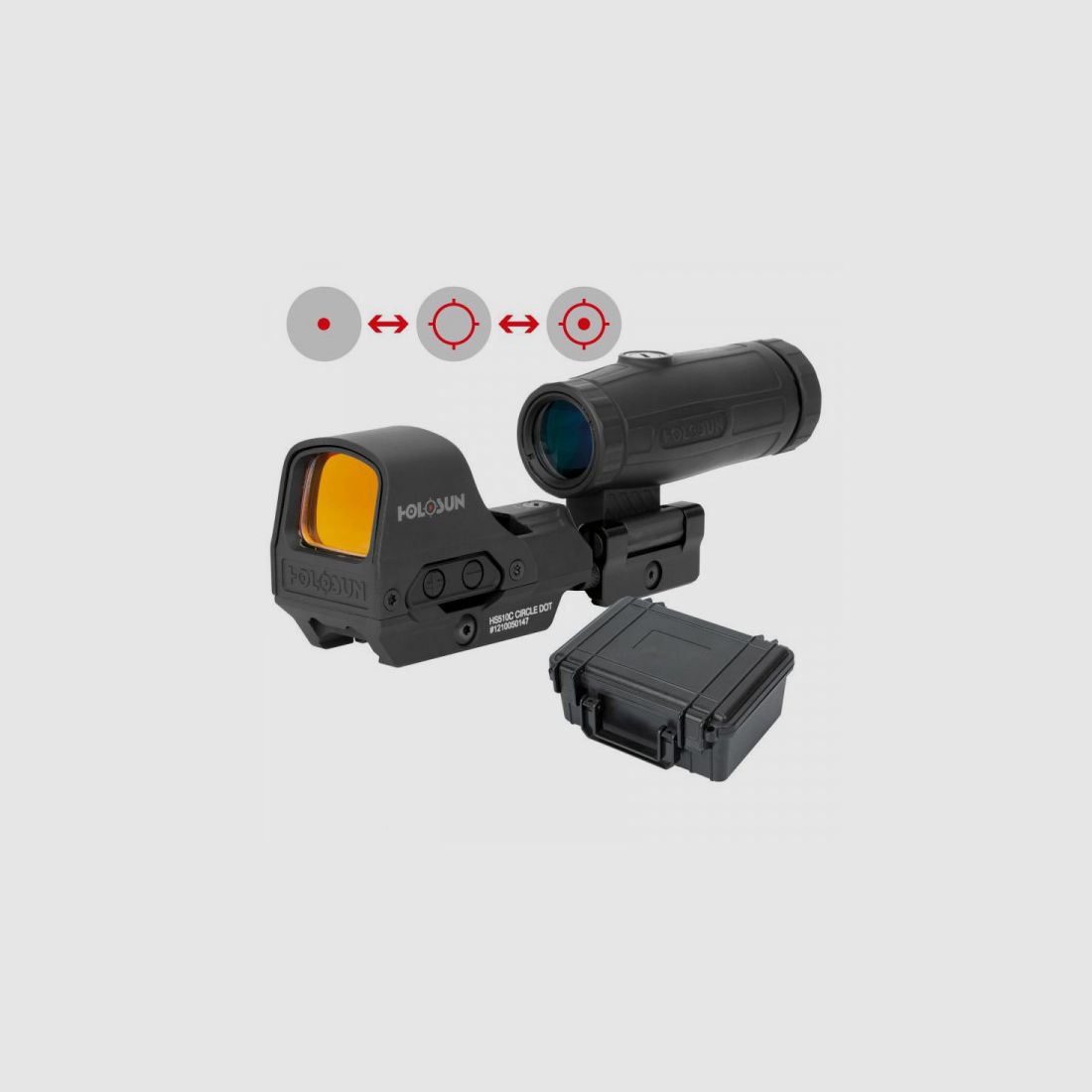 HOLOSUN SET HS510C + HM3X MAGNIFIER + KOFFER