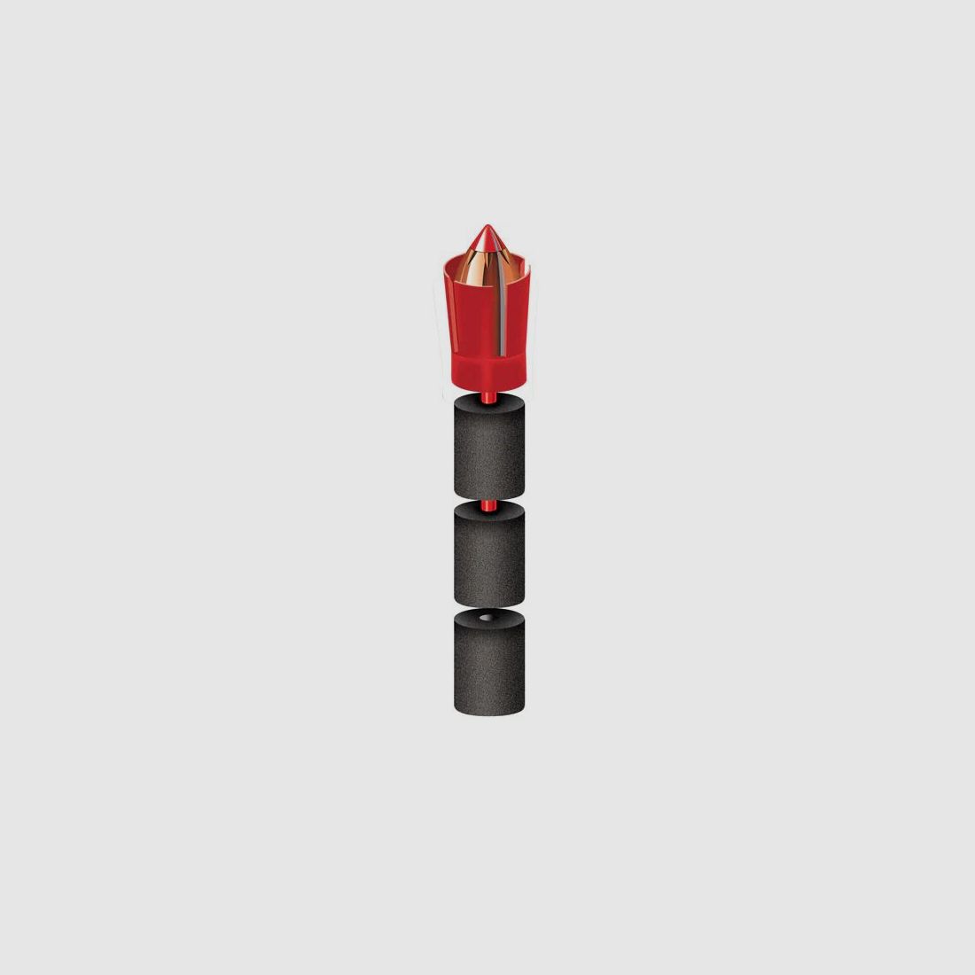 Hornady LNL-Speed Low-Drag-Sabot .50 mit .45 SST 250GR Geschoss 10 Stück