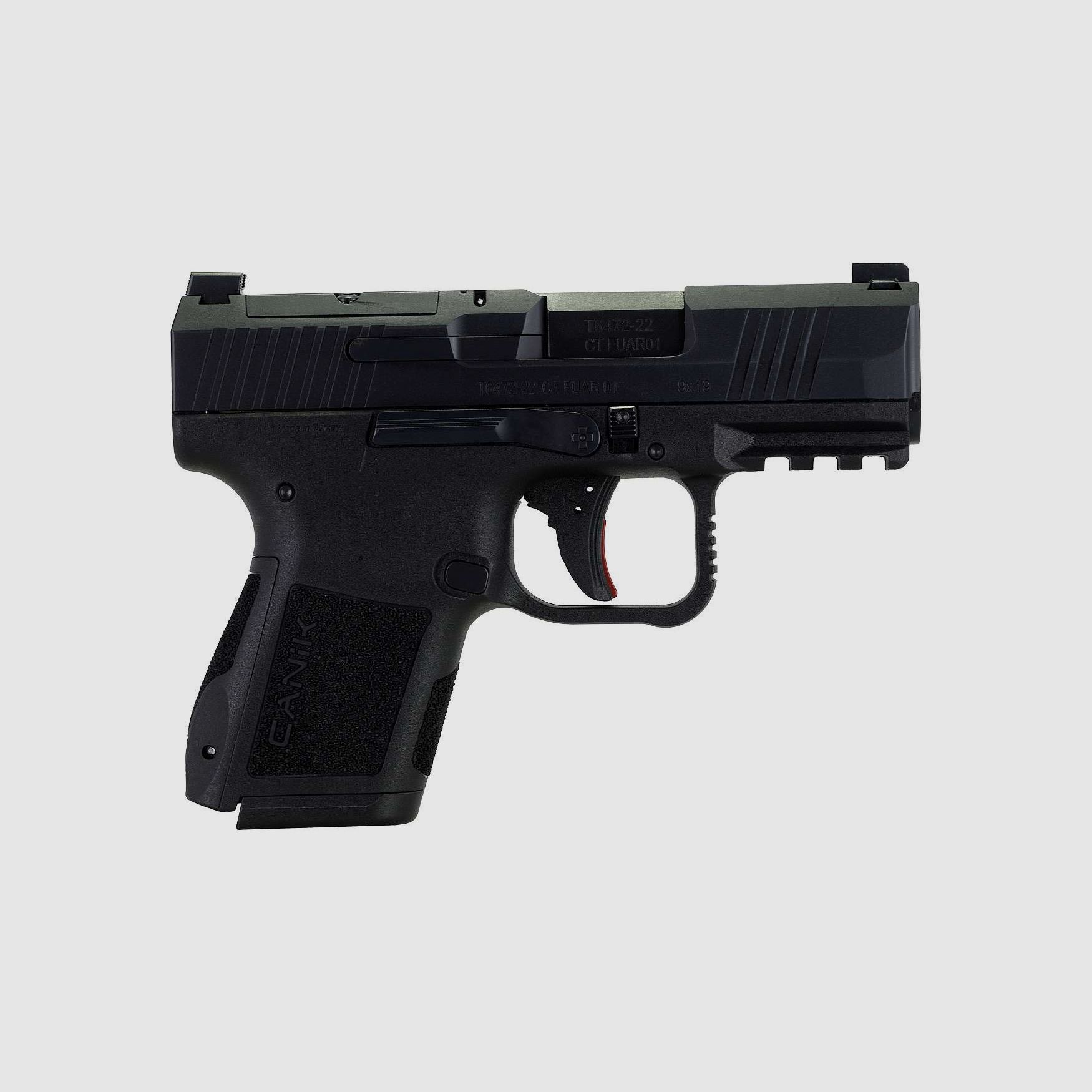 Canik MC9 Micro Compact, 9x19, SAO, Schwarz, inkl. 12 Schuss Mag. + 15 Schuss Ersatzmagazin