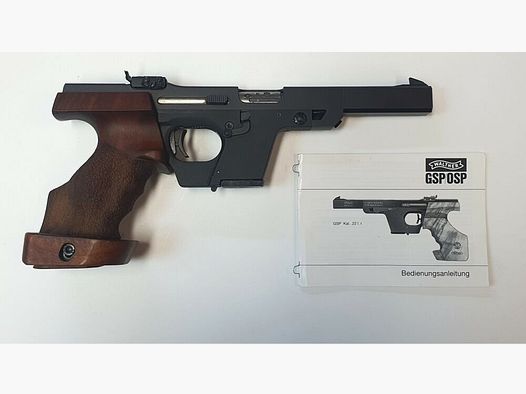 Fabbrica di armi Carl Walther Ulm Pistola sportiva/da competizione Walther GSP in calibro .22 L.r. - Impugnatura in legno Carl Walther