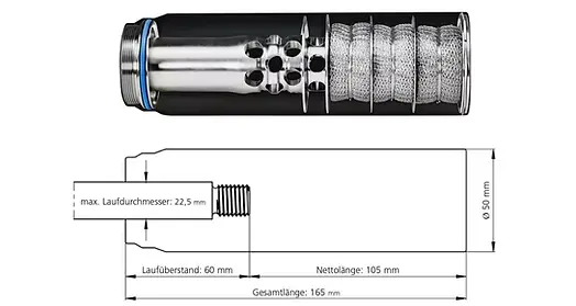 Recknagel ERA Silencer STI3D M13x1/.30