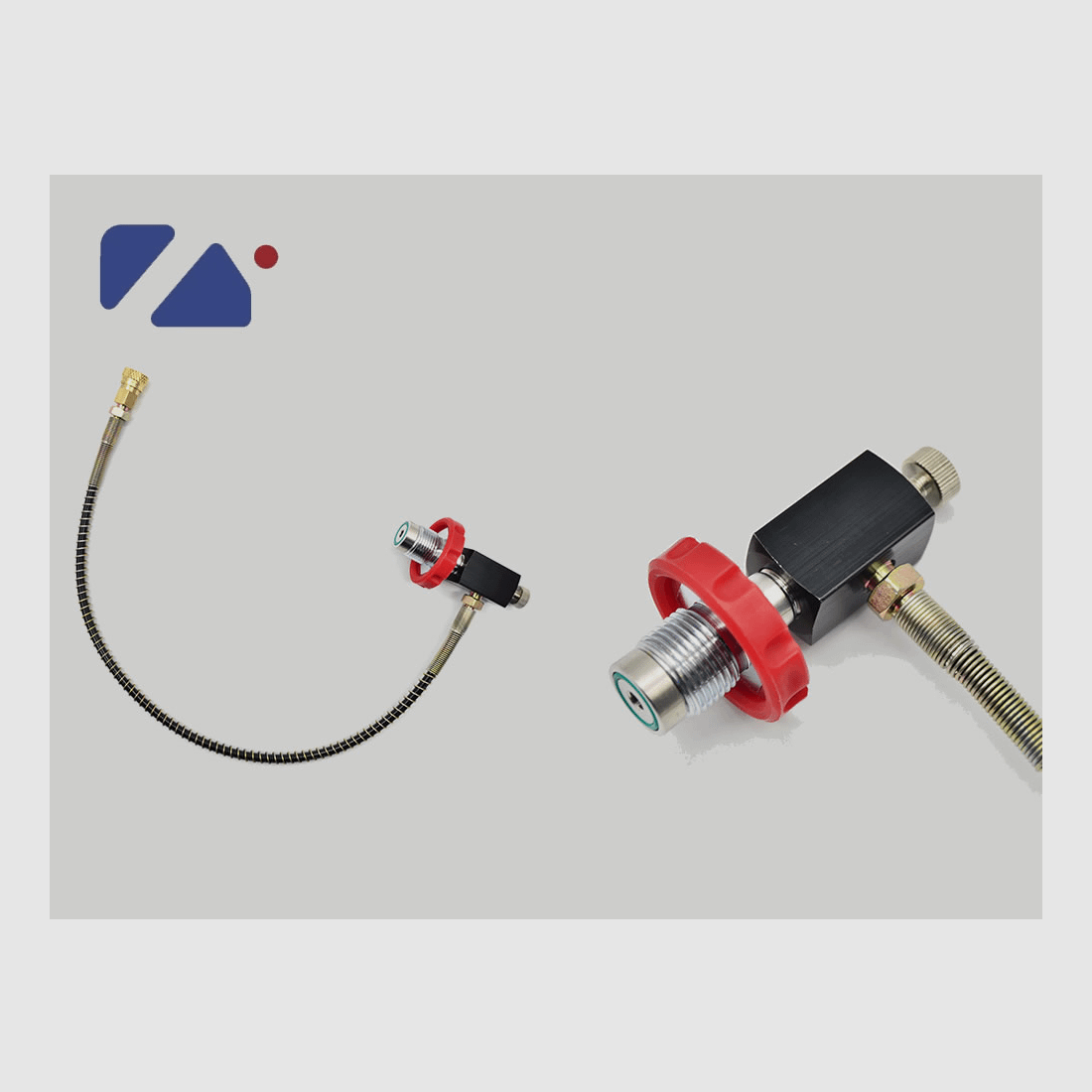 FĂĽllschlauch mit Schnellspannanschluss und Ablassschraube 200 und 300 Bar ca. 45 cm