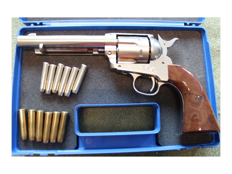 Colt Single Action Army SAA Co2-Revolver Nickel Finish Kaliber 4,5 mm Diabolo- BB
