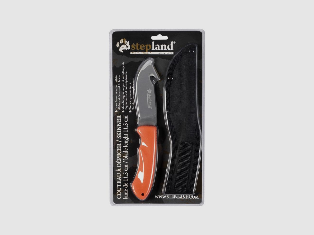 Skinner manico in gomma arancione Stepland, immagine 2 di 2