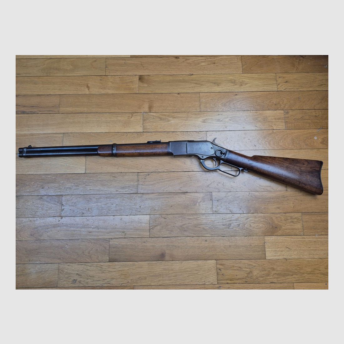 Sehr schöne und seltene Winchester 1873 Saddle Rifle – Kaliber 44 WCF / 44-40 – Waffe der Eroberung des Westens von 1885 – Seltene Waffe in einem außergewöhnlichen Zustand! TBE+++, Bild 33 von 40