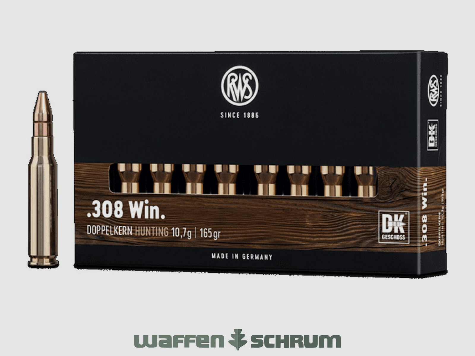 RWS Doppelkern 10,7g - 165gr .308Win