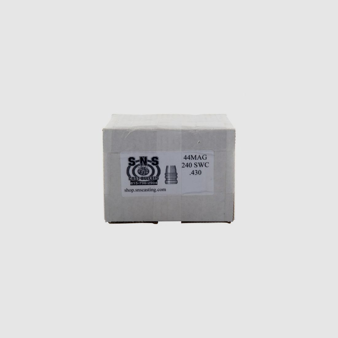 SNS GEGOTEN KOGELS 44 KAL. (.430″) 240GR SWC Loodkogels 500/BOX
