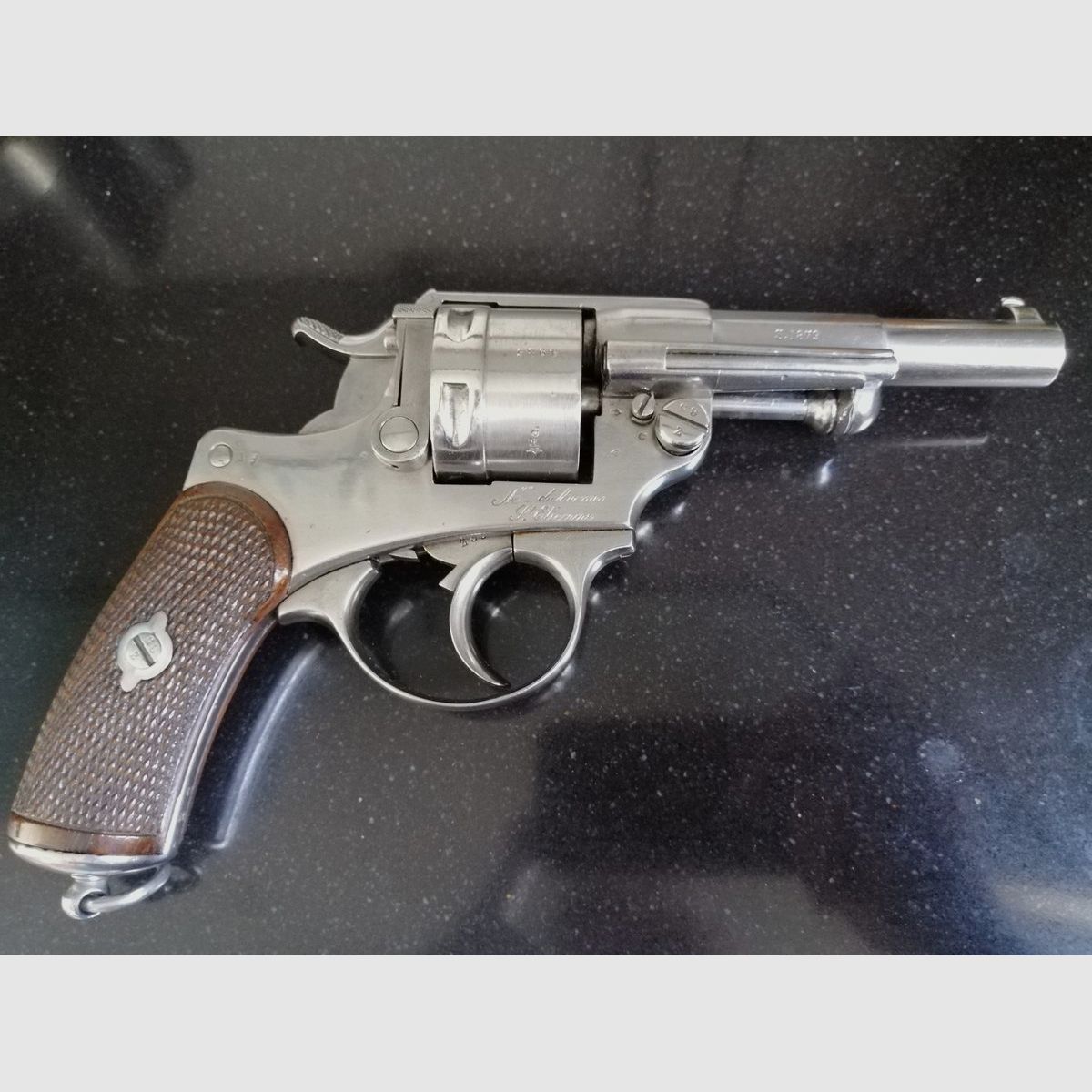 Seltener Revolver 1873 Reglementar Marine 1. Typ – Kaliber 12MM – Monomatrikulation – TBE, Bild 1 von 26