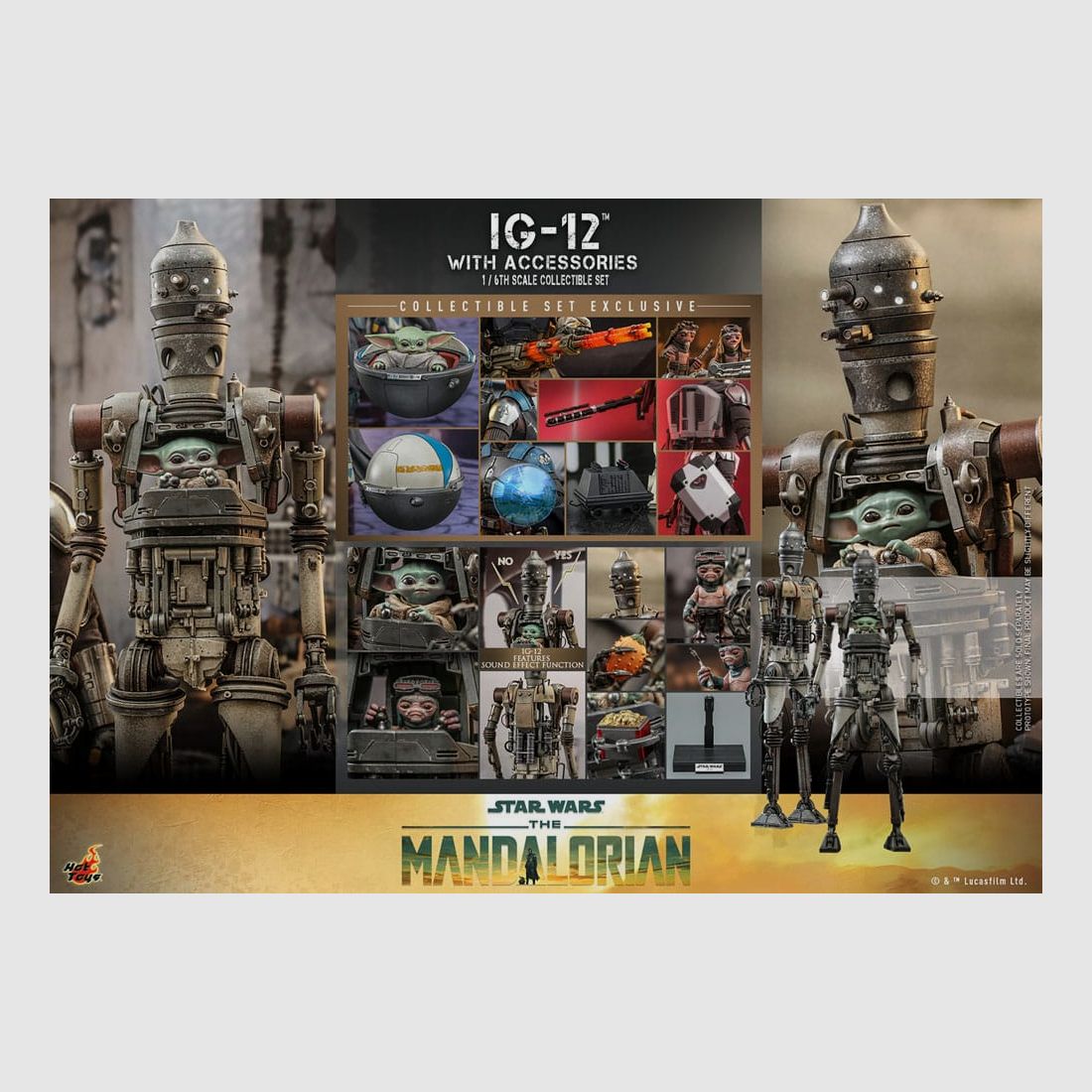 Star Wars: The Mandalorian Actionfigur 1/6 IG-12 mit Zubehör 36 cm | 43175