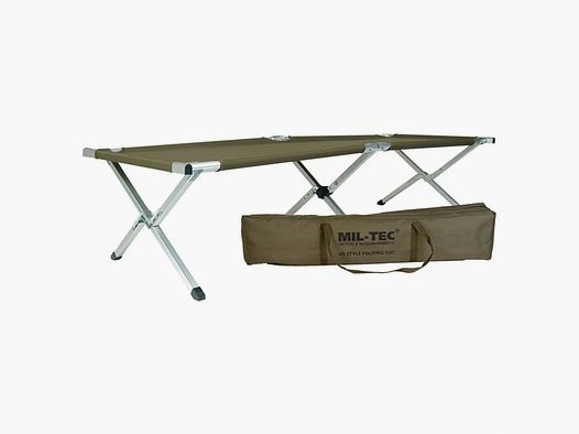 Mil-Tec Letto da campo US Tipo Alu 190x65 cm - Oliva