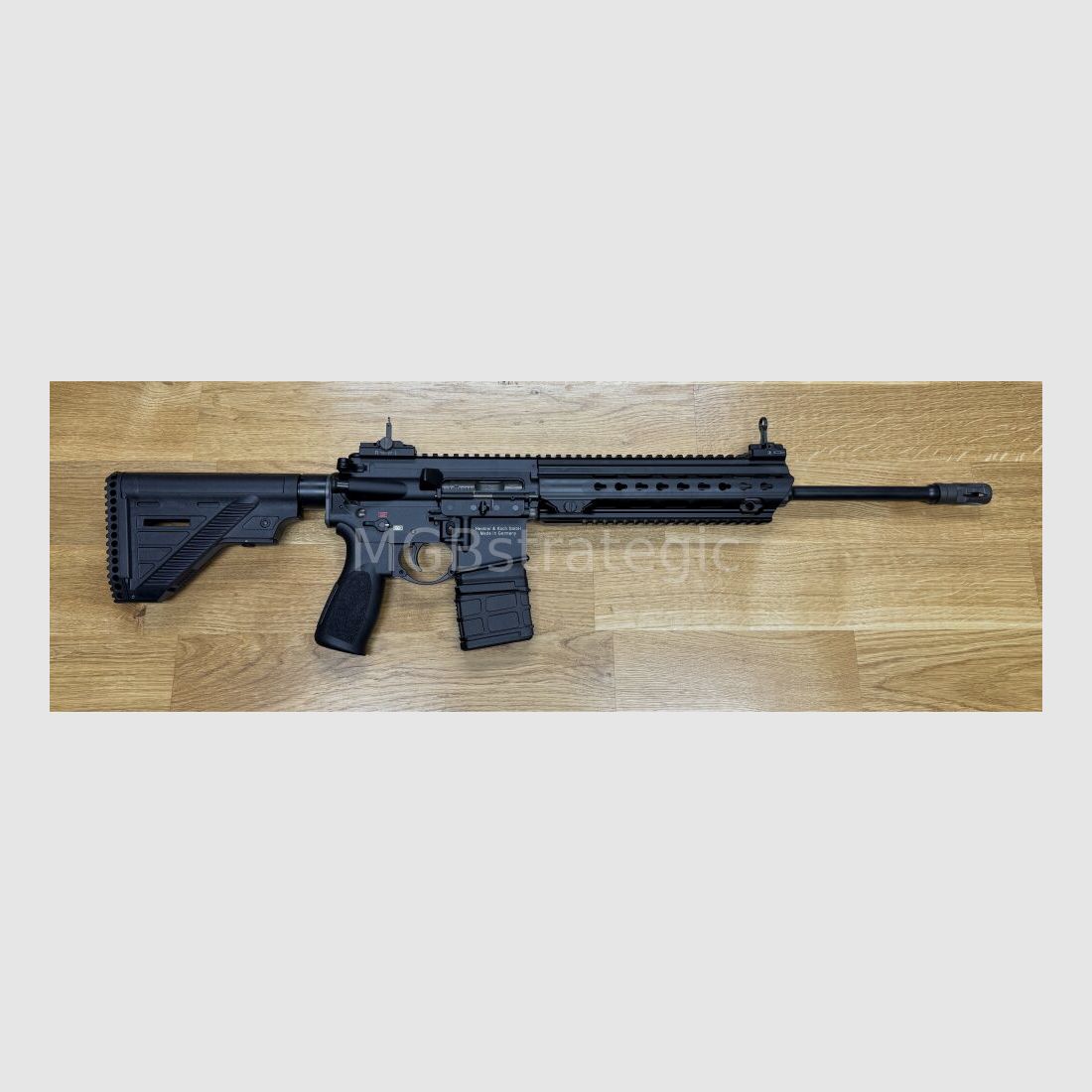Heckler & Koch MR223 A3 Slim-Line 16.5" barrel - semi-automatic rifle .223Rem system HK416 / only 3.32 kg / barrel turned down / on request long handguard - completely customized according to your wishes